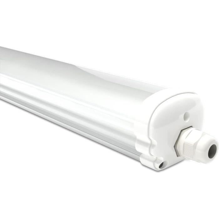 Réglette LED 150CM - 2x15W - 4000K - IP65 - avec tube - Lampesonline