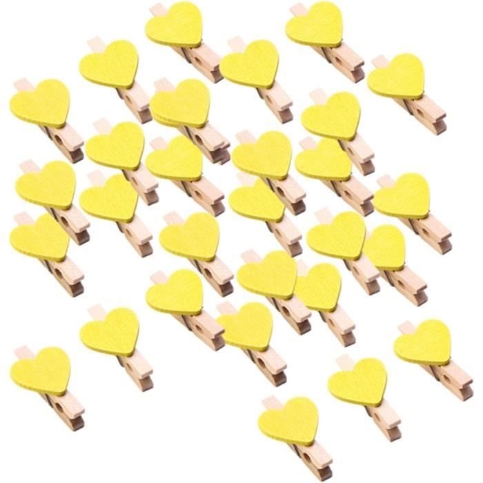 Mini Pinces à Linge En Bois Doré 30 Mm - Lot De 10/20/40/60/80/160/250, Décoration, Neuf