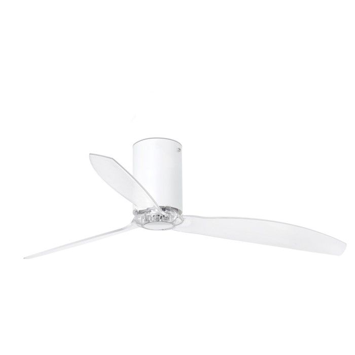 Ventilateur de plafond - FARO - Mini Tube - 128 cm - 6 vitesses - Blanc Mat Transparent - Far