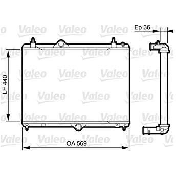 Radiateur de moteur - VALEO - 735371 - RAD MOT CITROEN C5 III / PEUGEOT 508