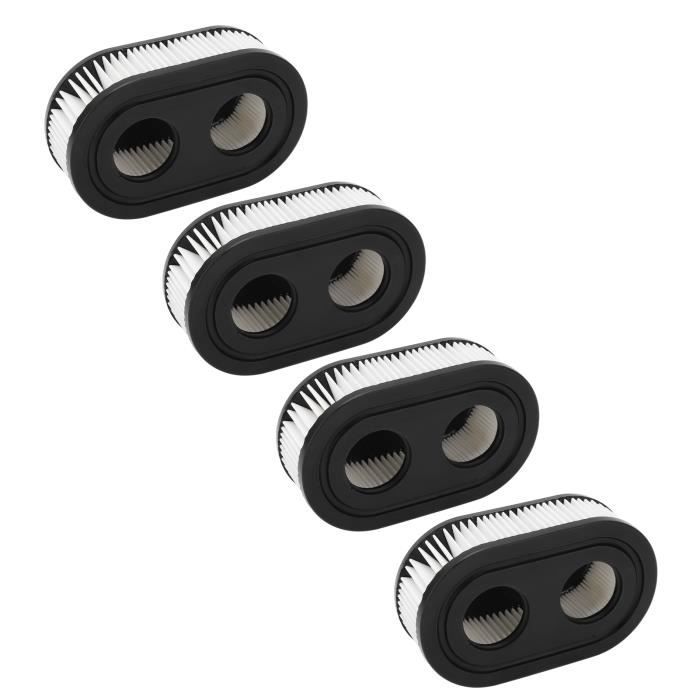 Filtre à Air Briggs Et Stratton 4 Filtres à Air Tondeuse - Compatibles 500EX 550EX 593260 798452, Caoutchouc Et Papier Filtre Lot 4 Pièces Caoutchouc