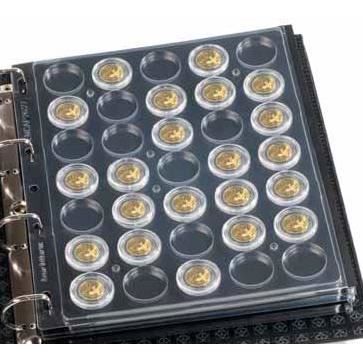 Feuilles ENCAP pour 42 plaques muselets de champagne ou 30 en capsules
