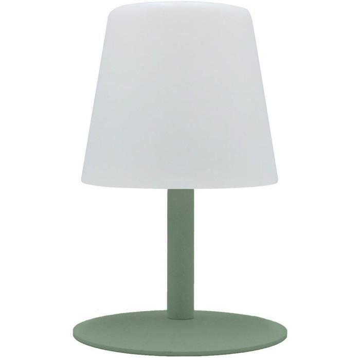 Lampe de table sans fil LUMISKY STANDY MINI H25 cm Pied en acier LED chaud et