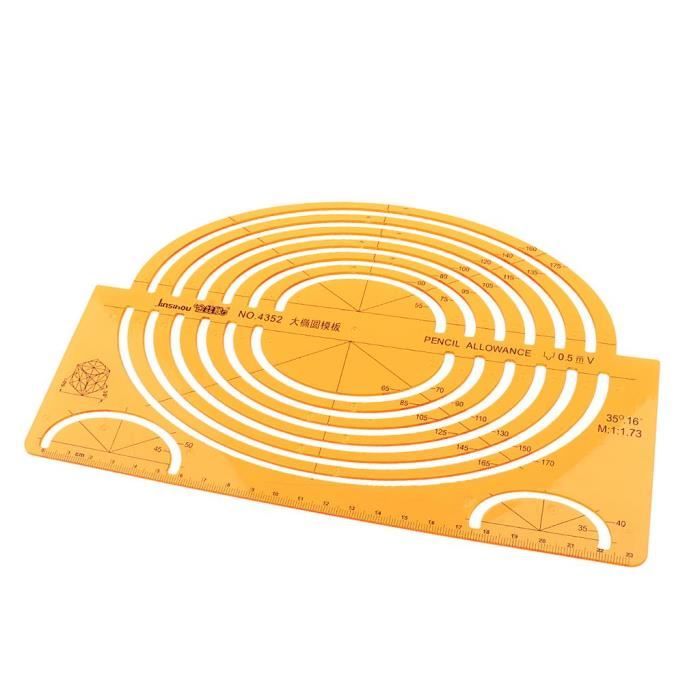 ZZALLL Modello Per Diagrammi Di Flusso - Stencil Per Simboli Organizzativi In Resina