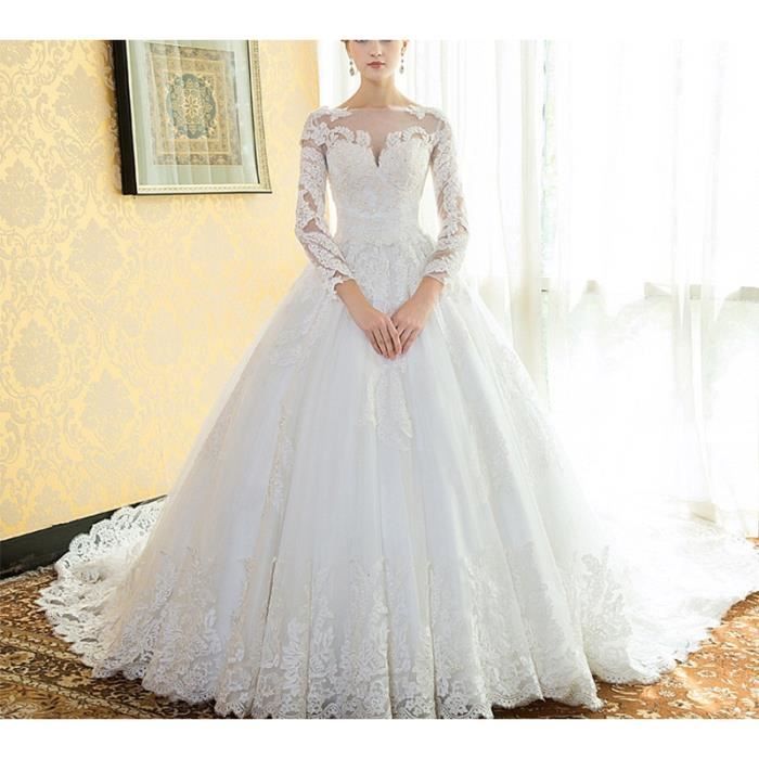 robe de mariée princesse bustier strass avec traine