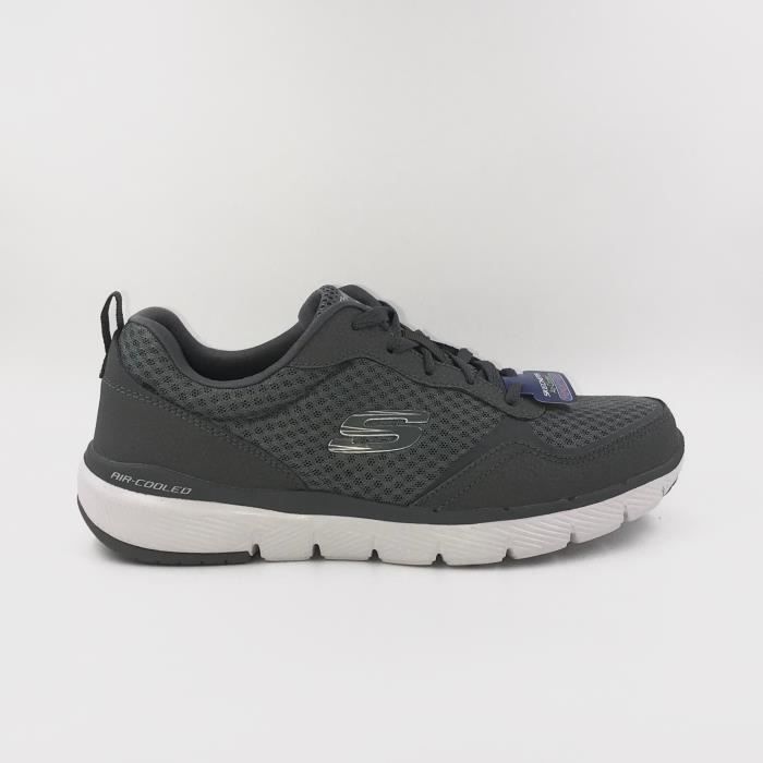No Name Baskets SKECHERS FLEX ADVANTAGE 3.0 - NO NAME - Adulte - Plat - Lacets - Textile - Gris