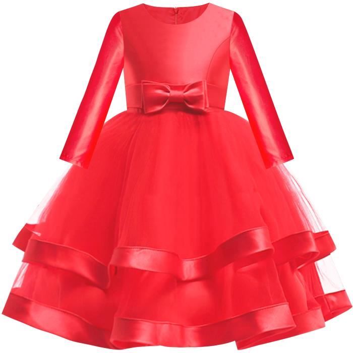 robe rouge 12 ans