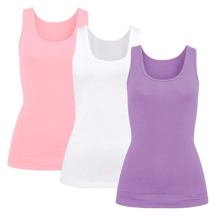 T-shirt Femme Avec Soutien-gorge Intégré - Pour Yoga, Col équipage, Neuf Avec étiquettes