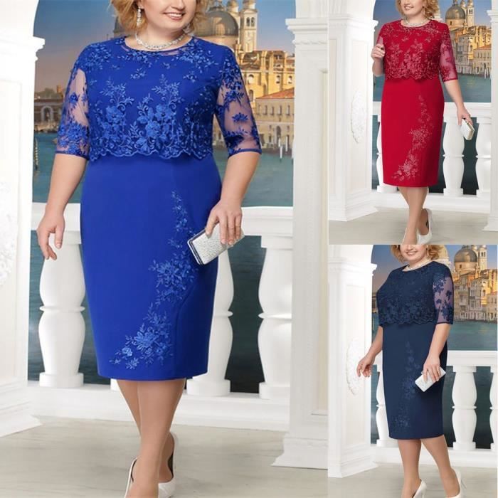 robe grande taille pas cher