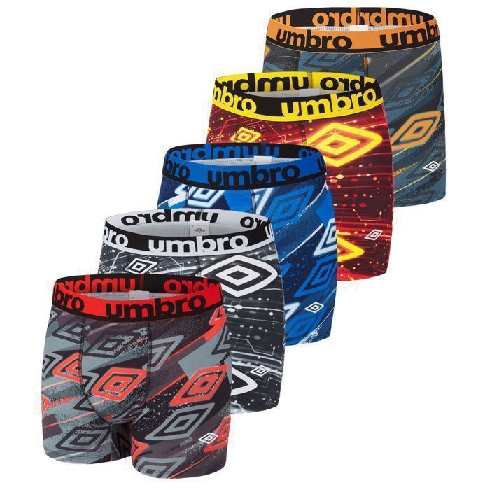 Boxer homme multi sport Umbro Lot de 5 ultra doux stretch et respirant Noir Cdiscount Pret a Porter