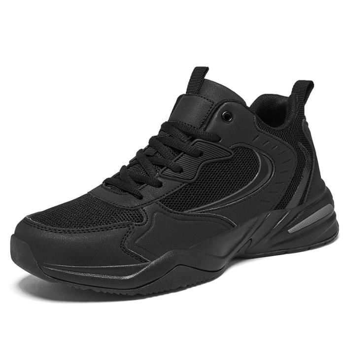 Baskets Basketball Homme - Maille Respirante, Design Flamme Vert/Bleu, Semelle Antidérapante Pour Sport Et Loisirs