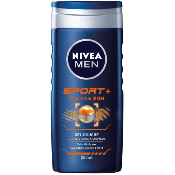 NIVEA MEN Gel de douche SportPlus Pour homme 250 ml Cdiscount Au quotidien