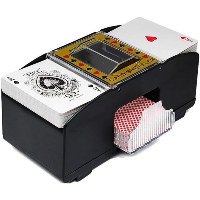 Mélangeur automatique de cartes à jouer à piles pour UNO, Texas Hold