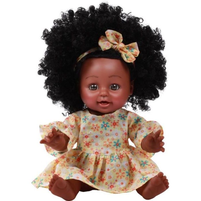 PIMPIMSKY Poupée Poupon Noire bébé intéractive Reborn silicone Doll BABY  ALIVE enfants Mignonne Jouet playmate 12 Pouces - Cdiscount Jeux - Jouets