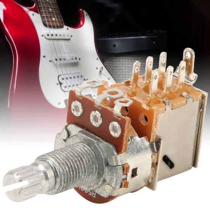 10 Boutons De Potentiomètre ABS Noir/Orange – Pour Arbre D De 6mm – Guitare, Basse, Ampli, Volume – Rotation 270°