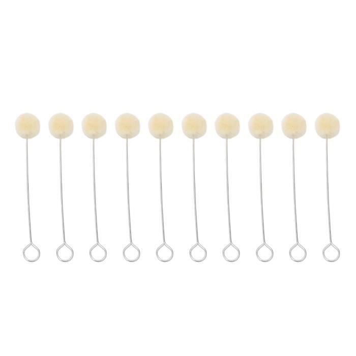 Kit De 100 Applicateurs Laine Pour Teinture Cuir - Diamètre 20mm - Neuf