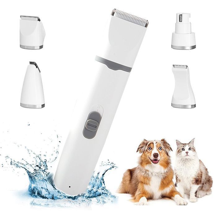Meilleurs prix pour 4 en 1 Tondeuse Pour Chien Chat,Electrique Tondeuse Chien Professionnelle,FaibleBruit Rechargeable Tondeuse Animaux Lime à Ongles