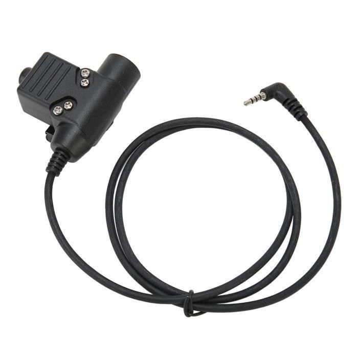 Adaptateur PTT U94 Pour Talkies-walkies - Compatible Baofeng, Kenwood Et Autres Marques - Câble PU Résistant