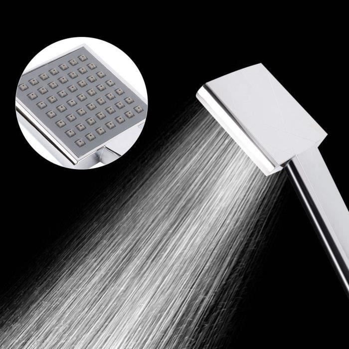 Pommeau De Douche à Main Chromé à 3 Modes Uniquement, Grand Pommeau De Douche Universel à