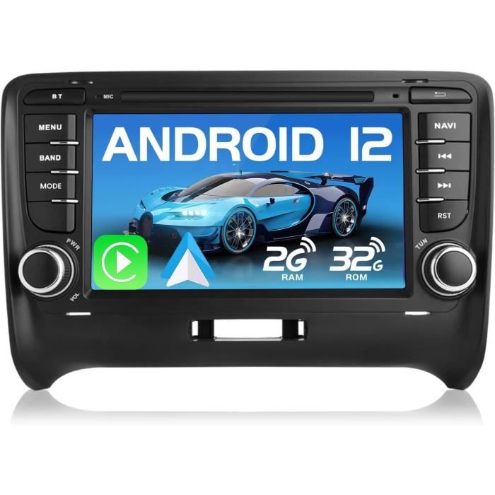 Autoradio Android 12 Pour Audi Tt Mk2 8J(20062012)[2Go+32Go] Avec 7 Pouces Carplay San Fil