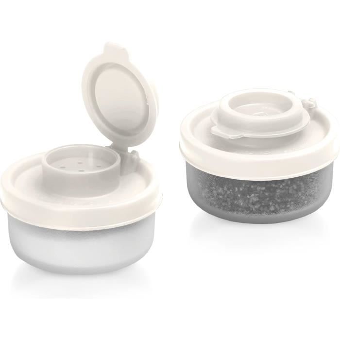 Lot De 12 Salières Et Poivrières En Plastique Transparent - Pratiques Pour Cuisine, Table Et Extérieur