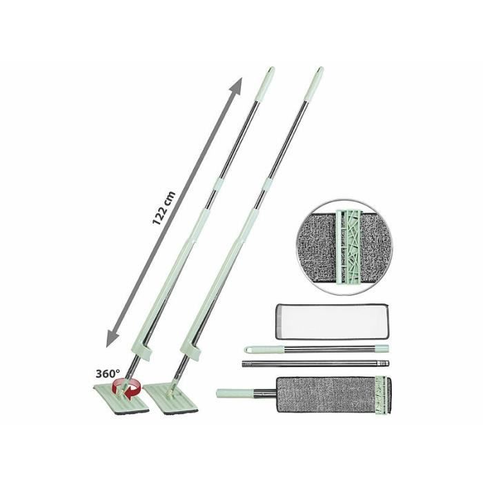 Serpillère Triangulaire De Premium Avec Essoreuse - Réglable Et Rotative à 360 D