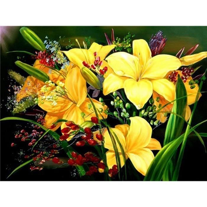 Broderie Diamant Fleurs Achat Vente Pas Cher