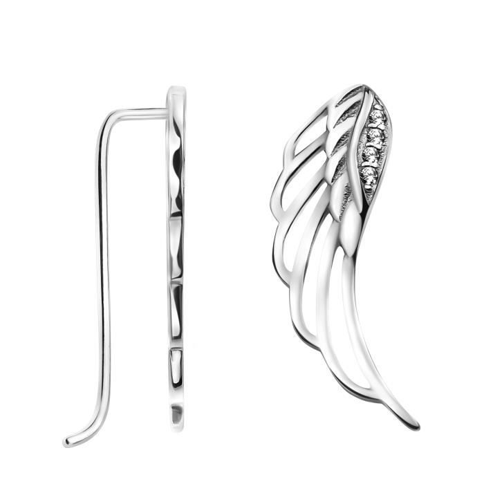 Boucles d/'Oreilles pour Femmes en Argent 925 SOFIA MILANI 20860 Boucles d/'Oreilles Créoles avec Motif en Forme de Cercle