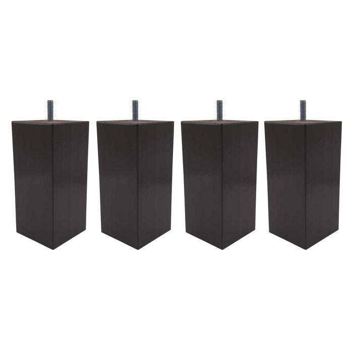 4 pieds carrés bois taupe 15 cm - Taupe - Fabriqué en France - Someo 4 pieds carrés bois taupe 15 cm - Taupe - Fabriqué en France - Someo