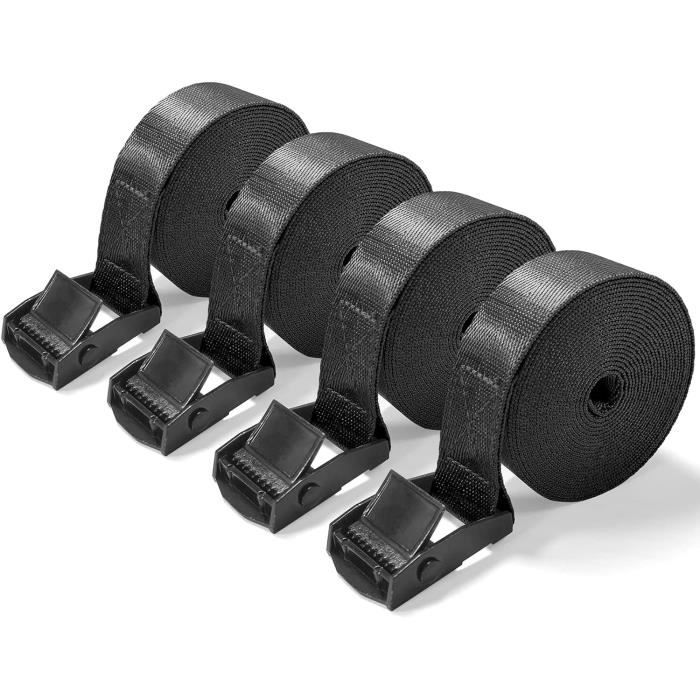 Lot De 4 Sangles De Seau En Nylon Réglables Pour Chevaux – Noires, Polyvalentes Et Résistantes