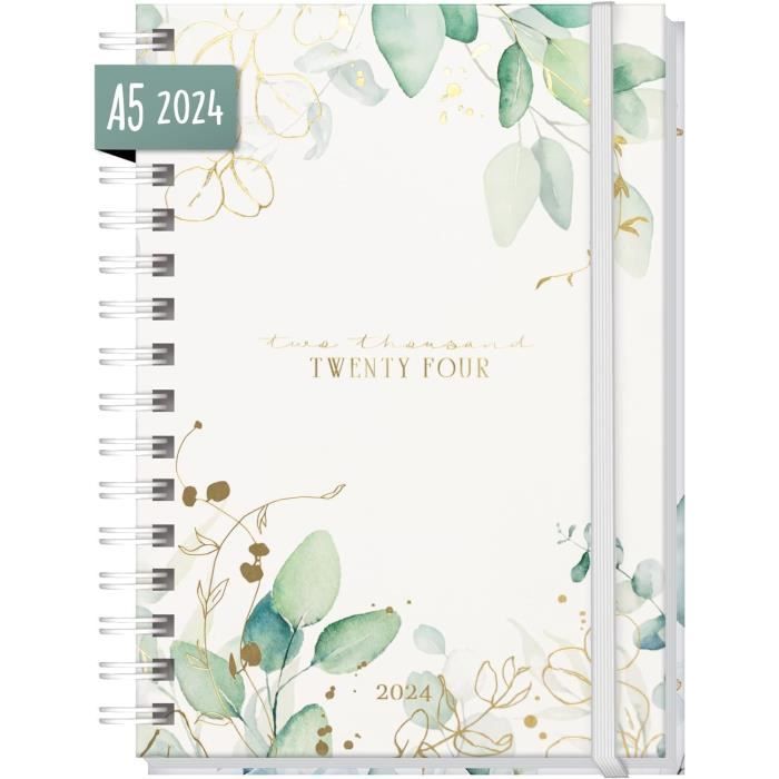 Agenda 2025 Häfft A5 - Calendrier Semainier Multilingue Avec Spirale Et Pages Notes