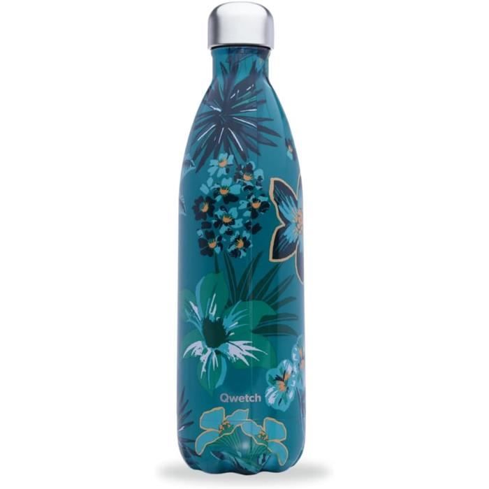 Gourde Isotherme Qwetch ICON 500ml - Inox Recyclé, Design Léopard - Maintient 24h Froid / 12h Chaud - Étanche, Compacte - 5