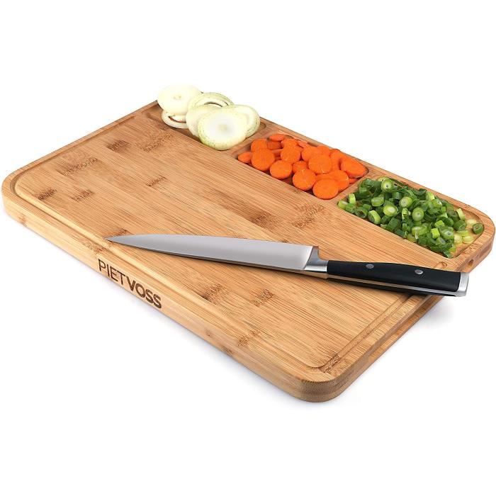 Planche à Découper Extra Large En Chêne - Avec Rainure à Jus - Fabriquée Aux USA