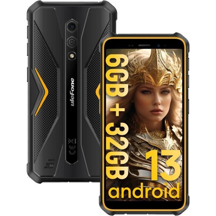 Ulefone Armor 33 Téléphone Indestructible - 25500mAh, 24Go+512Go, Android 15, écran 6,95" 120Hz, Caméra 64MP Vision Nocturne, Haut-parleur 118dB, étanche IP68