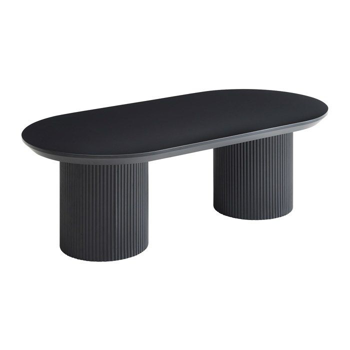 Table basse en MDF - Noir - LORIMILA Table basse en MDF - Noir - LORIMILA