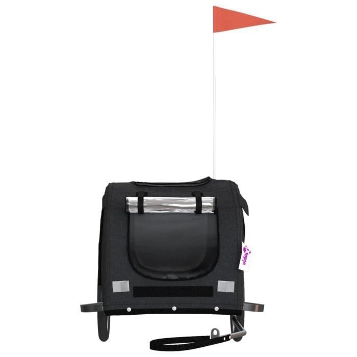 Remorque de vélo pour chien - VGEBY - Noir - Capacité de charge maximale 45 kg