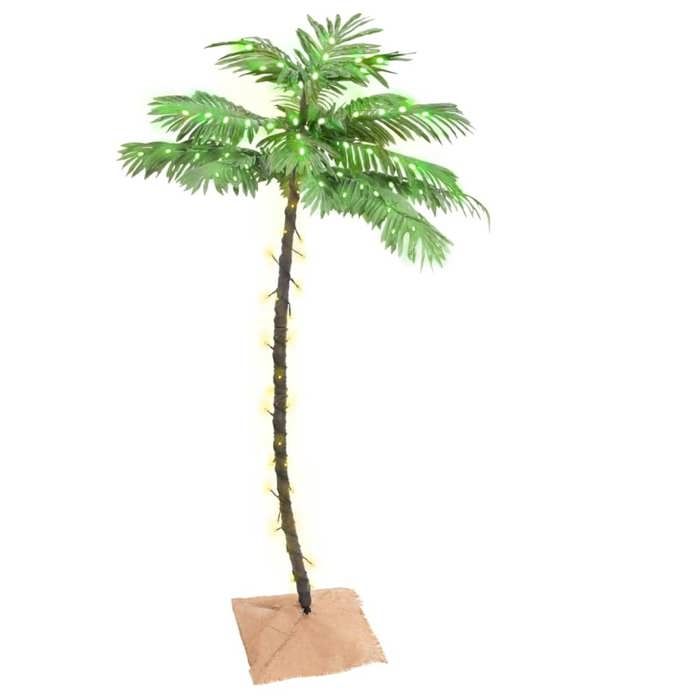 vidaXL Palmier à LED 150 cm chaud