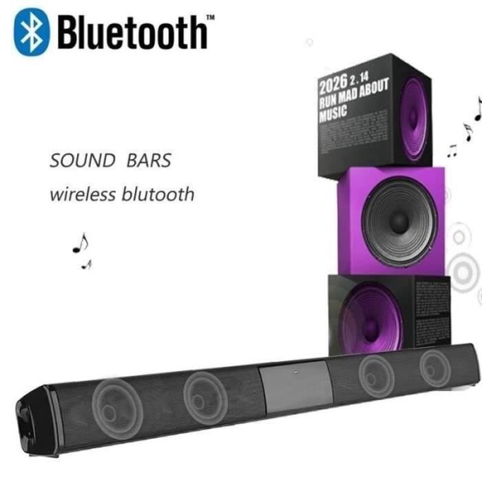 Barre De Son Haut Parleur Bluetooth 4 2 Subwoofer De Cinema Maison
