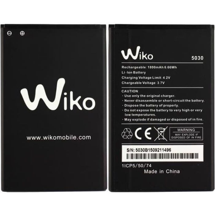 Batterie D'origine Pour Wiko Cink Slim - Neuve En Boîte, Remplacement Officiel