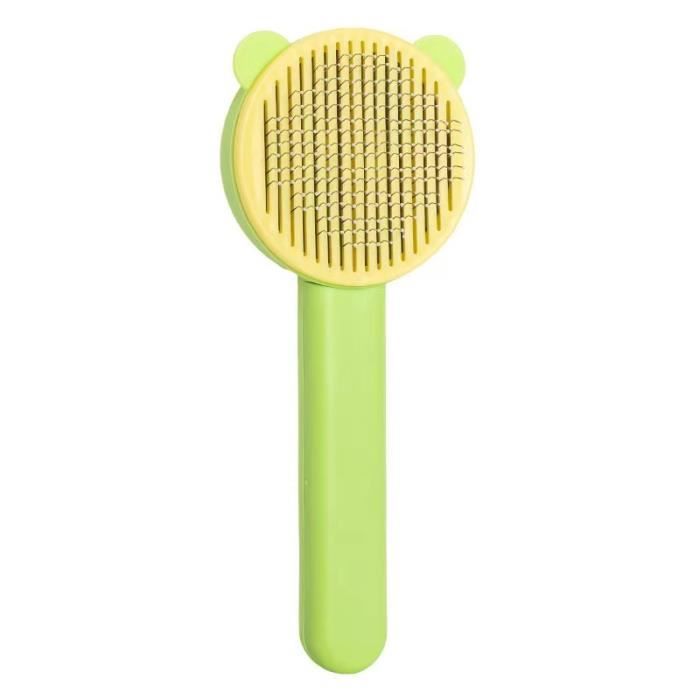 Peignes pour animaux - ZGEER - Outils de débroussaillage - Vert et Jaune - Acier - Forme Ronde