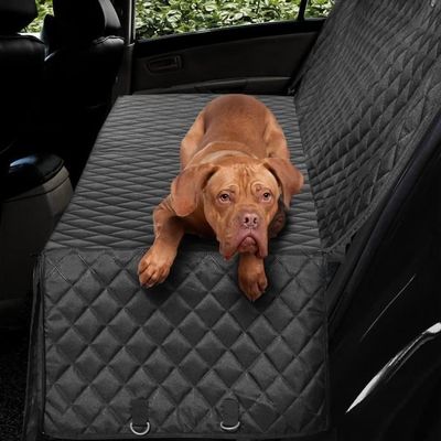 Housses De Siège Auto Pour Chien 147x137cm - Protection Banquette Arrière Imperméable Avec Fenêtre Mesh
