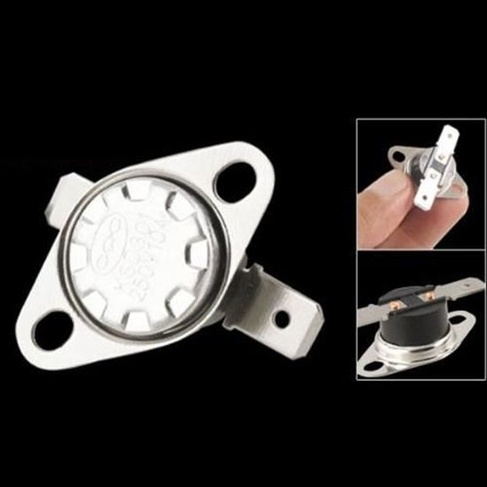 Manuel 5pcs Reset Interrupteur à température 115 ° C NC Bimétallique disque thermostat KSD301