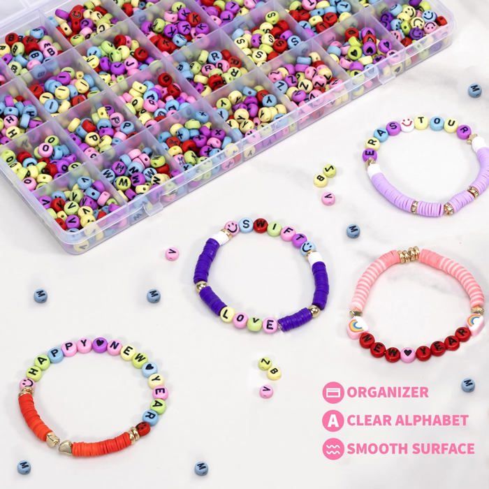 Kit De Perles Pour La Fabrication De Bijoux Et Bracelet Pour Enfants
