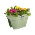 ELHO - Pot de fleurs -  Vibia Campana Flower Bridge 40 - Vert Pistache - Balcon extérieur - L 26 x W 39 x H 22 cm-2