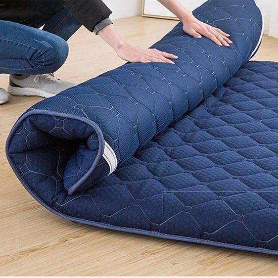 DJQ Matelas futon Traditionnel Japonais 31x75inch Tapis de Sol en Tatami antid/érapant Coussin de Couchage Matelas Pliable Lit dinvit/é /à Enrouleur pour dortoir Chambre E 80x190cm