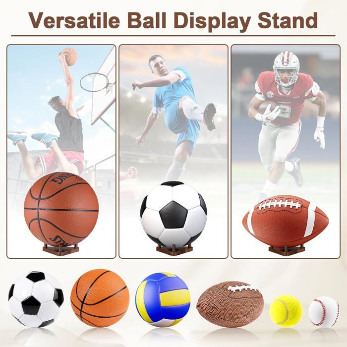4 Supports Muraux Pour Ballons – Métal Noir – Fixation Au Mur Pour Basket, Foot, Rugby, Volley – Avec Vis – Diamètre 13,5 Cm – Gain De Place
