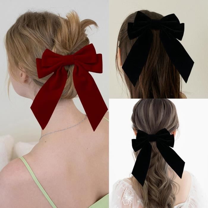 2 Pi ces Barrette Noeud Velours pingle Cheveux Gros Noeud Cheveux 2-pi-ces-barrette-noeud-velours-pingle-cheveux-gros-noeud-cheveux