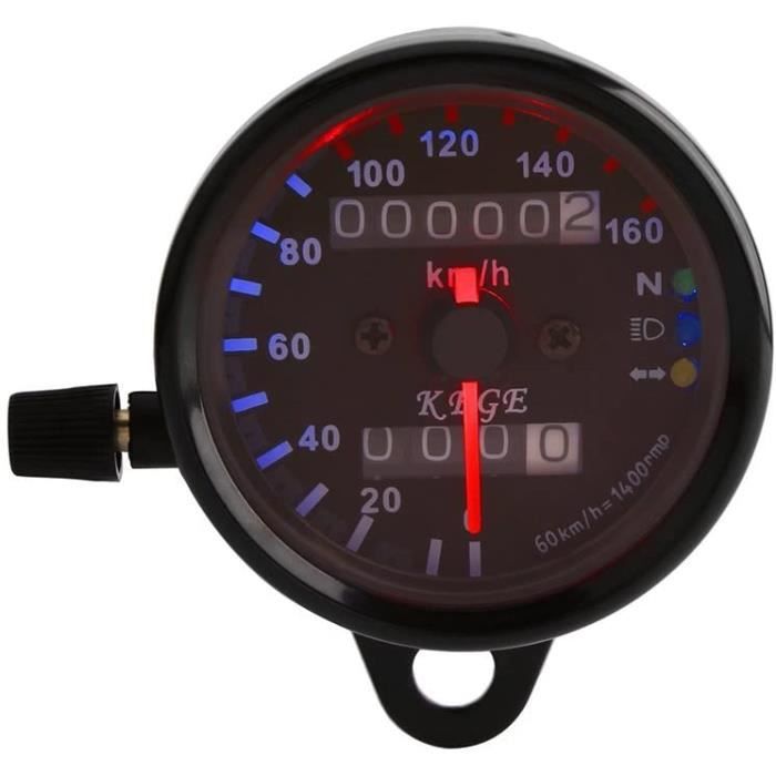 Compteur de vitesse universel pour moto, jauge d'huile, tachymètre,  compteurs numériques, clignotant, indicateur lumineux, le