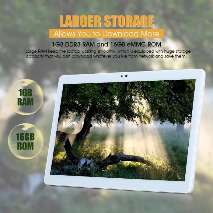 Tablette Tactile 10,1 Pouces Excelvan F666 Android2