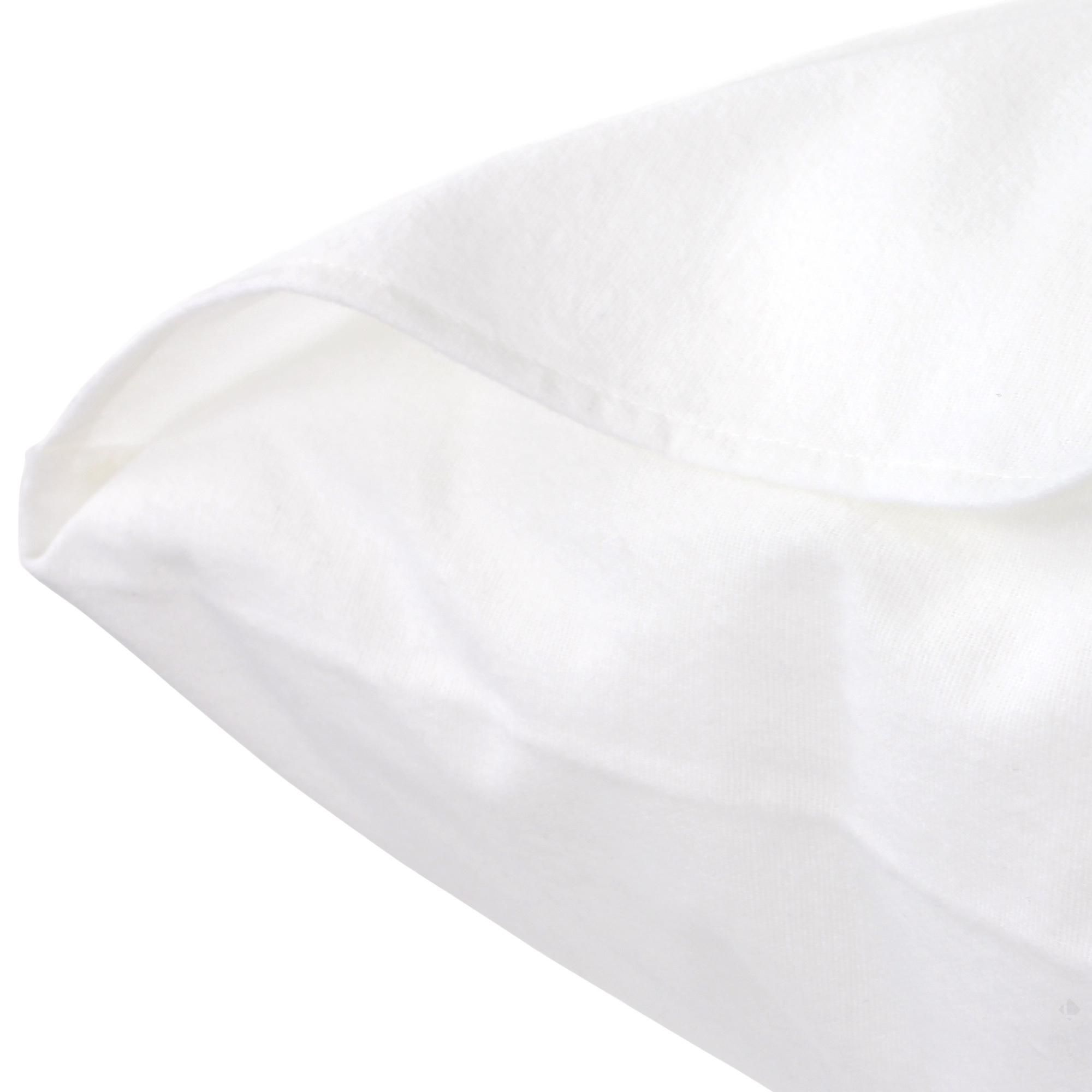 Housse de protection d'oreiller imperméable 80x100 cm avec zip ARNON  molleton 100% coton contrecollé polyuréthane
